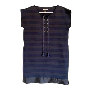 wom & now barcelona poncho style sack lace tassel